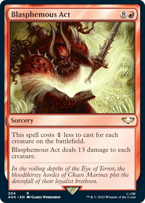 Blasphemous Act [Warhammer 40,000] - Magic: The Gathering