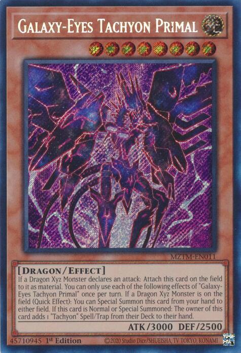 Galaxy-Eyes Tachyon Primal (MZTM-EN011) [Secret Rare] - Yu-Gi-Oh!