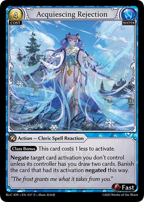 Acquiescing Rejection - Grand Archive TCG