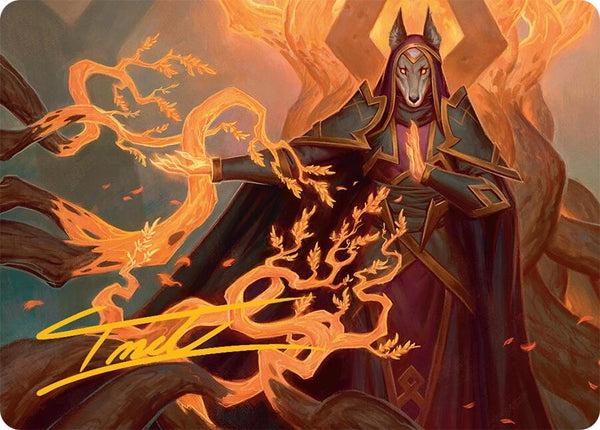 Abzan Devotee Art Card (10/54) (Gold-Stamped Signature) [Tarkir: Dragonstorm Art Series] - Magic: The Gathering