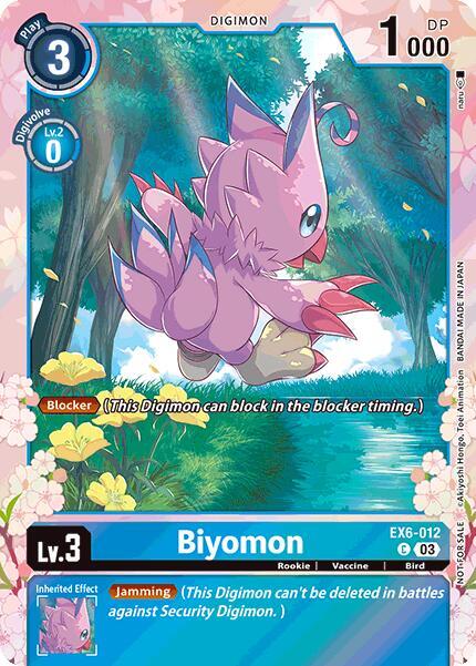 Biyomon (Regulation Battle Vol. 1) - Digimon Card Game