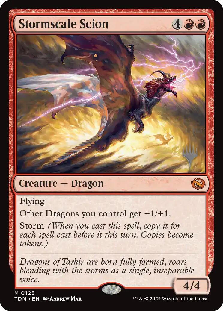 Stormscale Scion (Promo Pack) [Tarkir: Dragonstorm Promos]