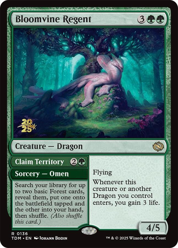 Bloomvine Regent [Tarkir: Dragonstorm Prerelease Promos] - Magic: The Gathering