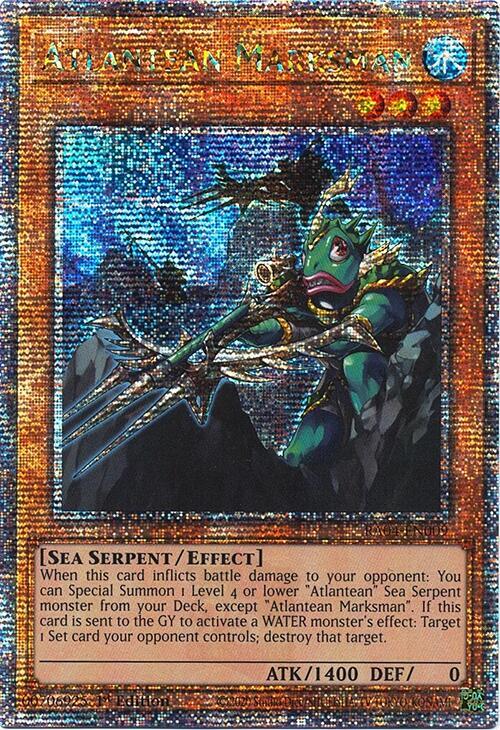 Atlantean Marksman (Quarter Century Secret Rare) (RA04-EN009) - Yu-Gi-Oh!