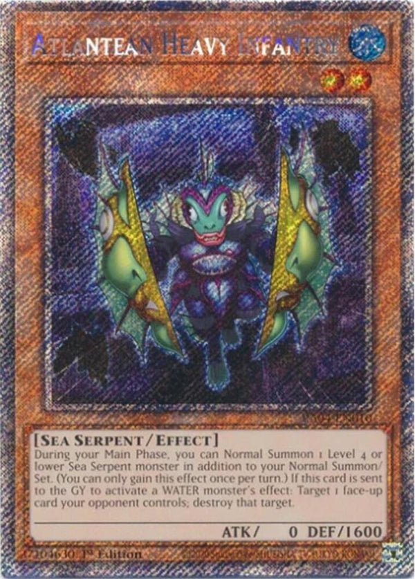 Atlantean Heavy Infantry (Platinum Secret Rare) (RA04-EN010) - Yu-Gi-Oh!