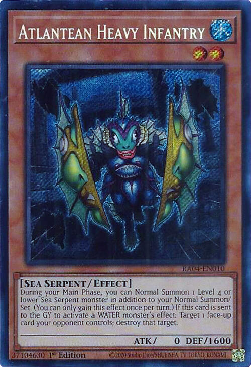 Atlantean Heavy Infantry (Secret Rare) (RA04-EN010) - Yu-Gi-Oh!
