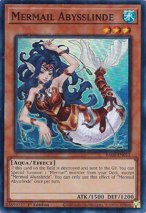 Mermail Abysslinde (RA04-EN011) [Super Rare] - Yu-Gi-Oh!