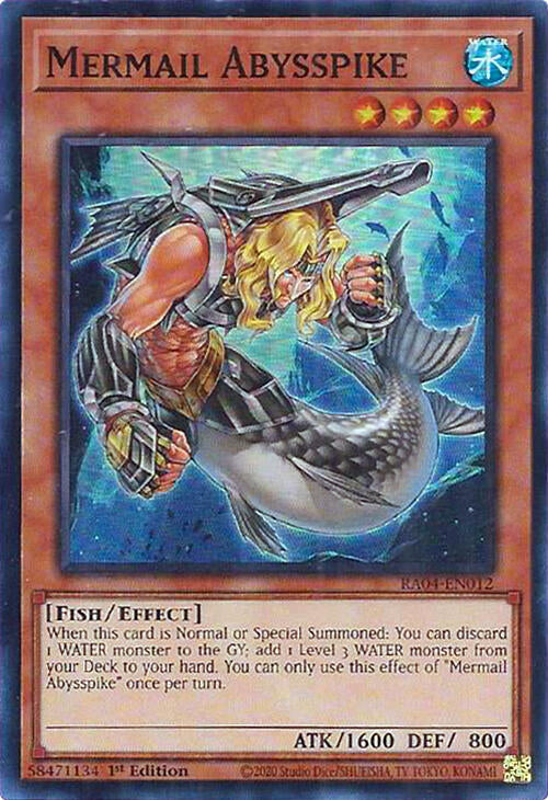 Mermail Abysspike (RA04-EN012) [Super Rare] - Yu-Gi-Oh!