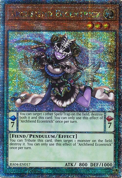 Archfiend Eccentrick (Quarter Century Secret Rare) (RA04-EN017) - Yu-Gi-Oh!