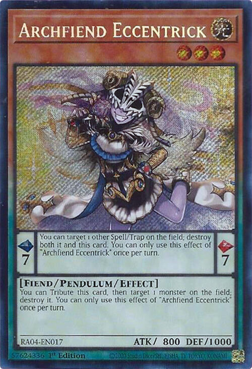 Archfiend Eccentrick (Secret Rare) (RA04-EN017) - Yu-Gi-Oh!