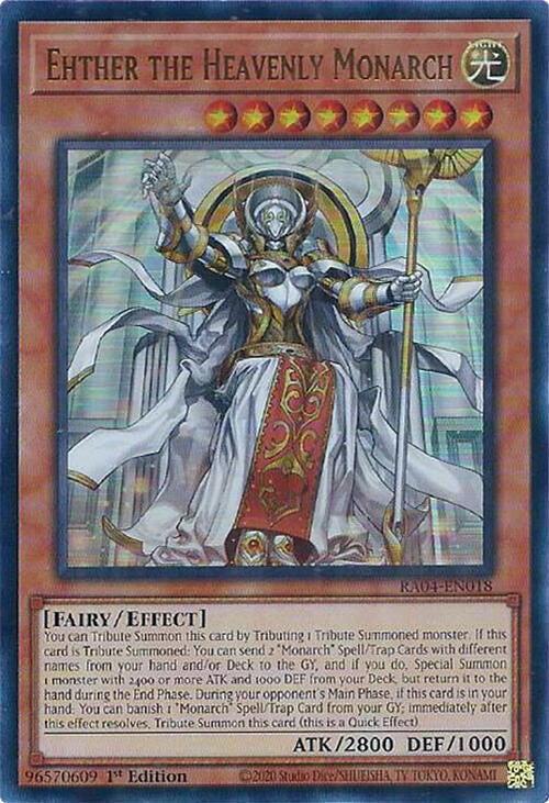 Ehther the Heavenly Monarch (UR) (RA04-EN018) [Ultra Rare] - Yu-Gi-Oh!