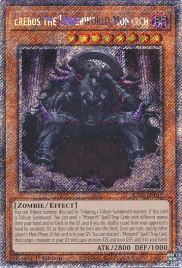 Erebus the Underworld Monarch (Platinum Secret Rare) (RA04-EN019) - Yu-Gi-Oh!