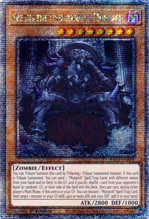 Erebus the Underworld Monarch (Quarter Century Secret Rare) (RA04-EN019) - Yu-Gi-Oh!