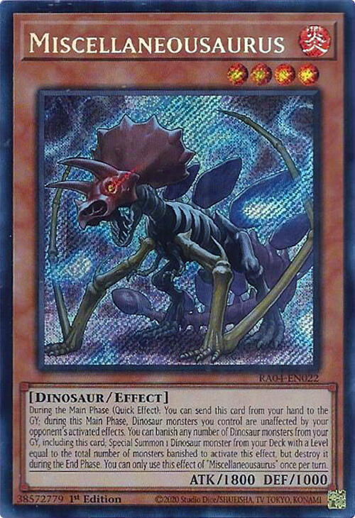 Miscellaneousaurus (Secret Rare) (RA04-EN022) - Yu-Gi-Oh!