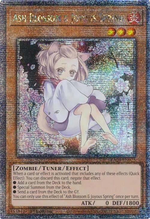 Ash Blossom & Joyous Spring (Alternate Art) (Quarter Century Secret Rare) (RA04-EN025) - Yu-Gi-Oh!