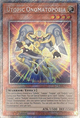 Utopic Onomatopoeia (Platinum Secret Rare) (RA04-EN028) - Yu-Gi-Oh!