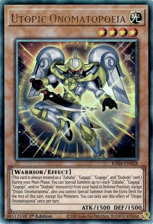 Utopic Onomatopoeia (PUR) (RA04-EN028) [Prismatic Ultimate Rare] - Yu-Gi-Oh!