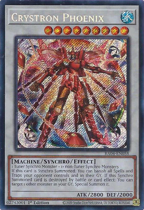 Crystron Phoenix (Secret Rare) (RA04-EN058) - Yu-Gi-Oh!
