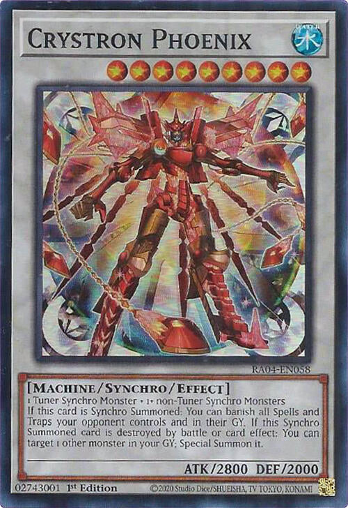 Crystron Phoenix (RA04-EN058) [Super Rare] - Yu-Gi-Oh!