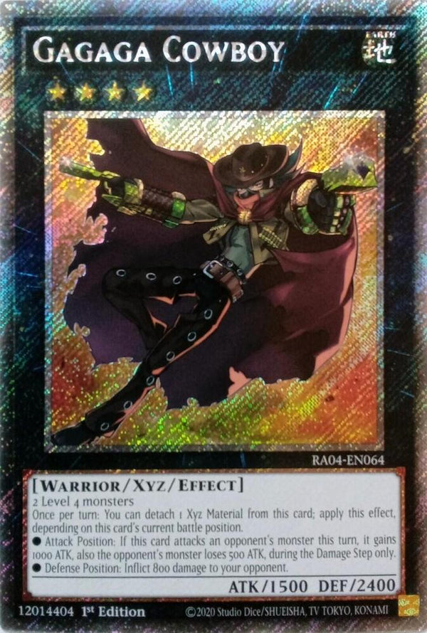 Gagaga Cowboy (Platinum Secret Rare) (RA04-EN064) - Yu-Gi-Oh!