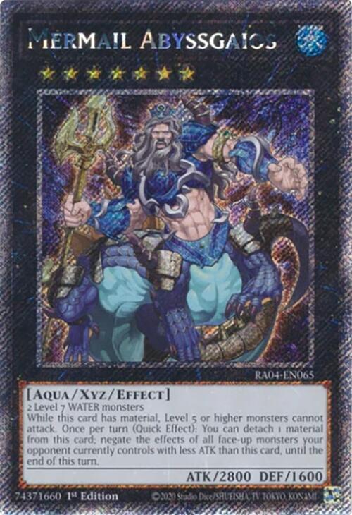 Mermail Abyssgaios (Platinum Secret Rare) (RA04-EN065) - Yu-Gi-Oh!