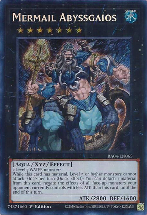 Mermail Abyssgaios (Secret Rare) (RA04-EN065) - Yu-Gi-Oh!