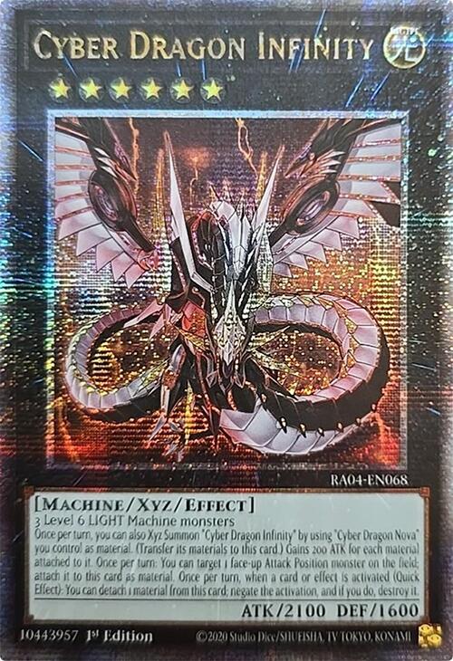 Cyber Dragon Infinity (Quarter Century Secret Rare) (RA04-EN068) - Yu-Gi-Oh!