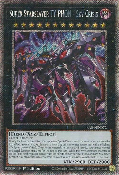 Super Starslayer TY-PHON - Sky Crisis (Platinum Secret Rare) (RA04-EN072) - Yu-Gi-Oh!