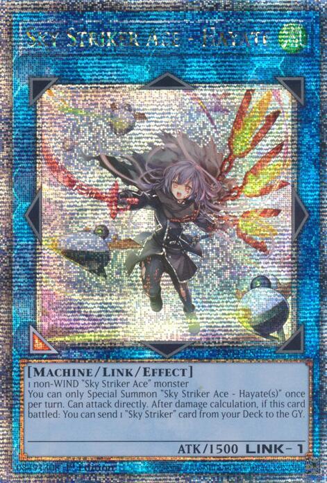Sky Striker Ace - Hayate (New Art) (Quarter Century Secret Rare) (RA04-EN073) - Yu-Gi-Oh!