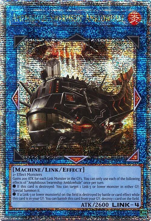 Amphibious Swarmship Amblowhale (Quarter Century Secret Rare) (RA04-EN077) - Yu-Gi-Oh!