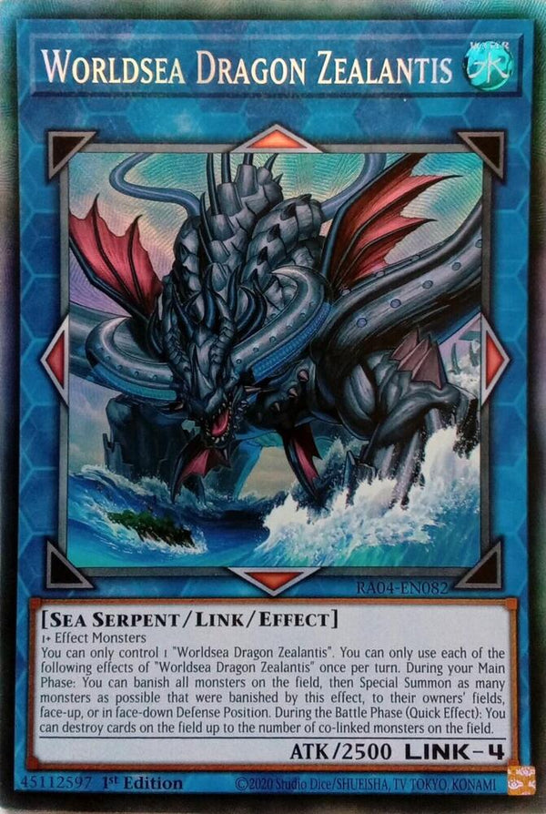 Worldsea Dragon Zealantis (PCR) (RA04-EN082) [Prismatic Collector's Rare] - Yu-Gi-Oh!