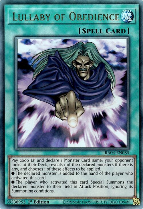 Lullaby of Obedience (PUR) (RA04-EN085) [Prismatic Ultimate Rare] - Yu-Gi-Oh!