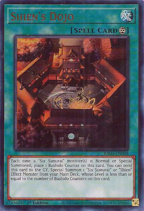 Shien's Dojo (UR) (RA04-EN088) [Ultra Rare] - Yu-Gi-Oh!