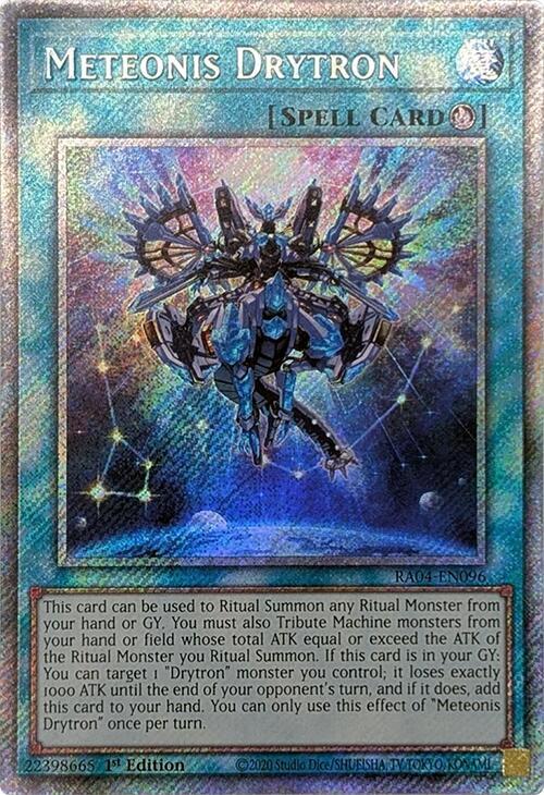 Meteonis Drytron (Platinum Secret Rare) (RA04-EN096) - Yu-Gi-Oh!