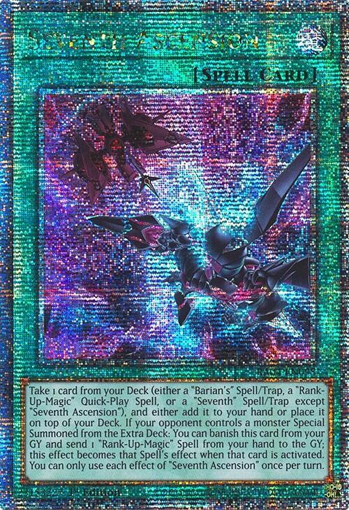 Seventh Ascension (Quarter Century Secret Rare) (RA04-EN098) - Yu-Gi-Oh!
