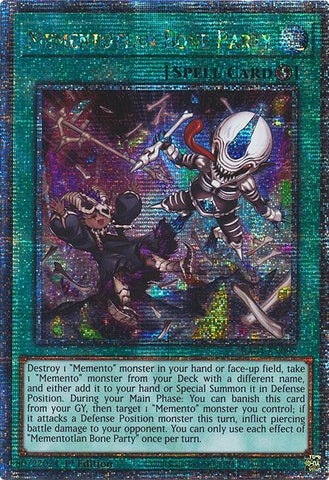 Mementotlan Bone Party [RA04-EN099] Quarter Century Secret Rare