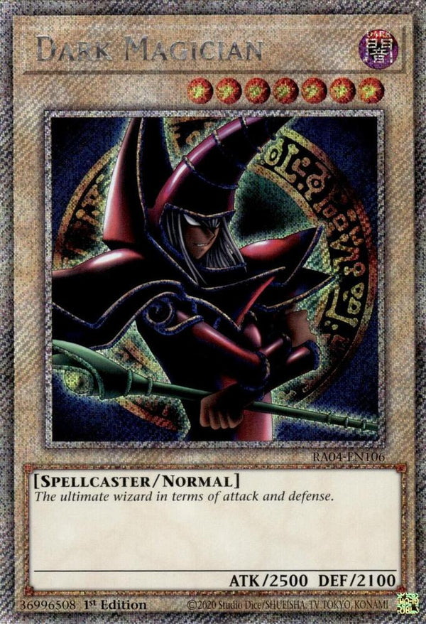 Dark Magician (Arkana) (Platinum Secret Rare) (RA04-EN106) - Yu-Gi-Oh!