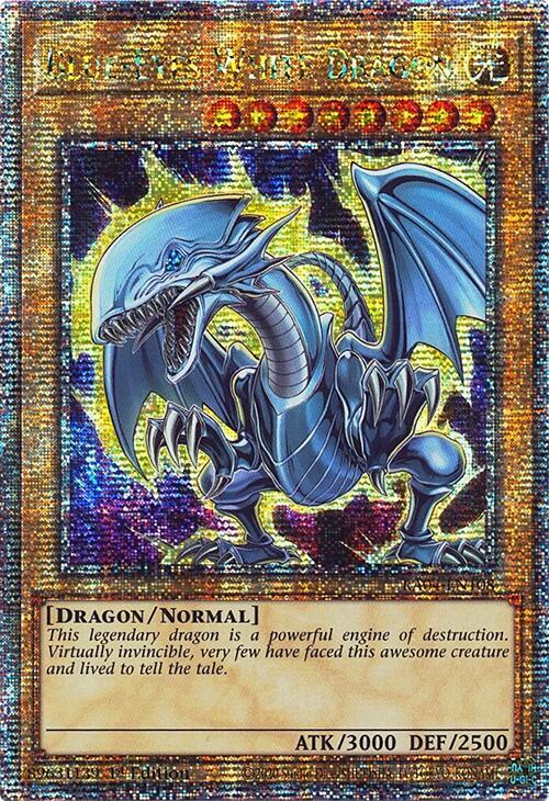 Blue-Eyes White Dragon (7th Art) (Quarter Century Secret Rare) (RA04-EN108) - Yu-Gi-Oh!