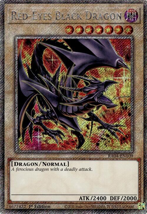 Red-Eyes Black Dragon (8th Art) (Platinum Secret Rare)