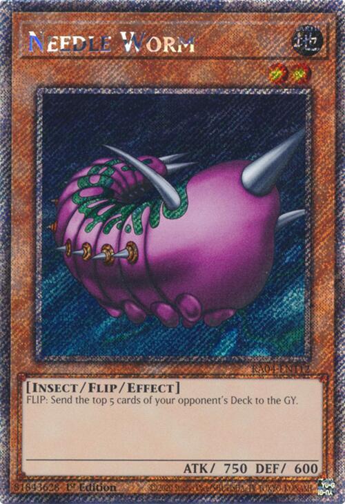 Needle Worm (Platinum Secret Rare) (RA04-EN112) - Yu-Gi-Oh!