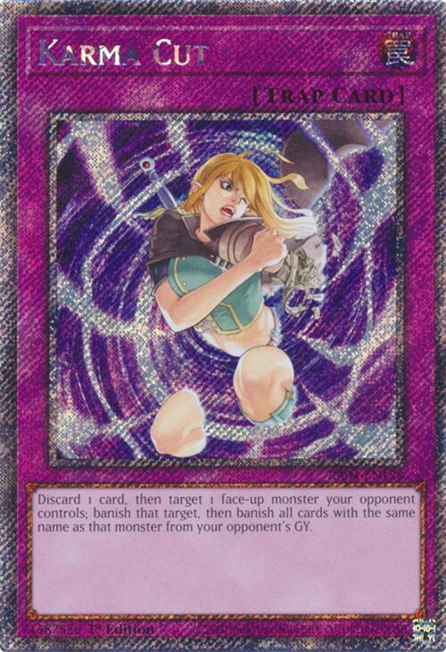 Karma Cut (Platinum Secret Rare) (RA04-EN128) - Yu-Gi-Oh!