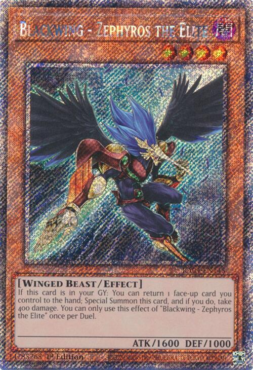 Blackwing - Zephyros the Elite (Platinum Secret Rare) (RA04-EN145) - Yu-Gi-Oh!