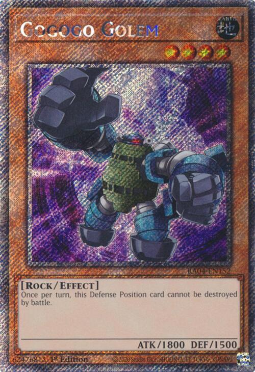 Gogogo Golem (Platinum Secret Rare) (RA04-EN152) - Yu-Gi-Oh!