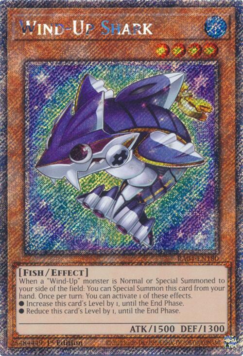 Wind-Up Shark (Platinum Secret Rare) (RA04-EN180) - Yu-Gi-Oh!