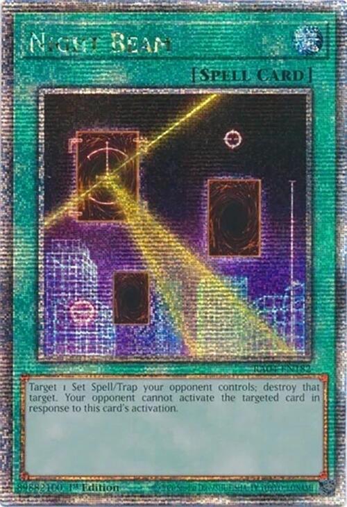 Night Beam (Quarter Century Secret Rare) (RA04-EN182) - Yu-Gi-Oh!