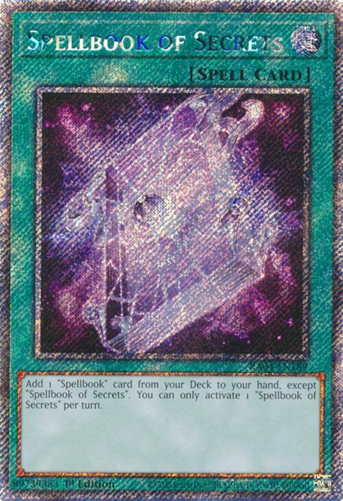 Spellbook of Secrets (Platinum Secret Rare) (RA04-EN189) - Yu-Gi-Oh!