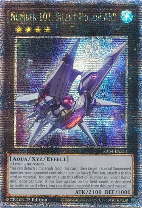 Number 101: Silent Honor ARK (Quarter Century Secret Rare) (RA04-EN211) - Yu-Gi-Oh!