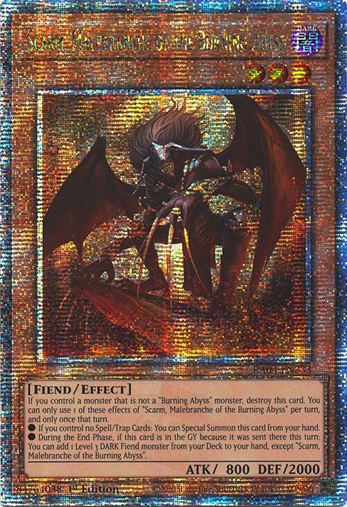 Scarm, Malebranche of the Burning Abyss (Quarter Century Secret Rare) (RA04-EN233) - Yu-Gi-Oh!