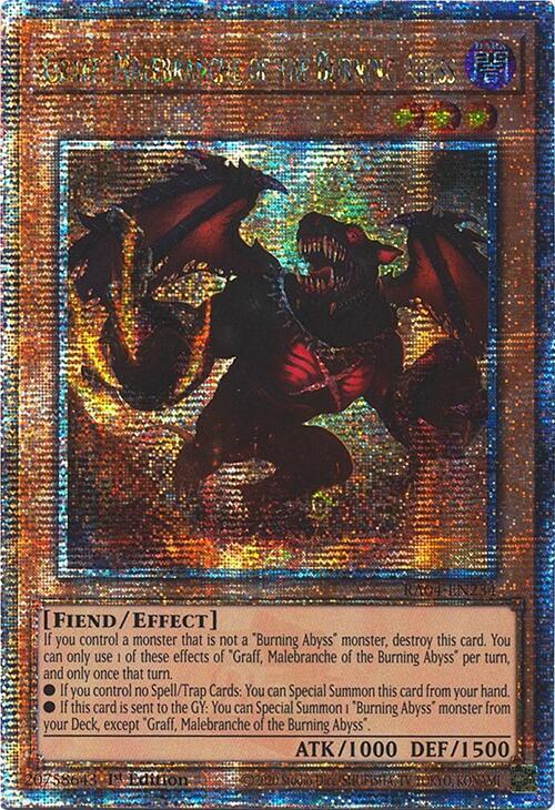 Graff, Malebranche of the Burning Abyss (Quarter Century Secret Rare) (RA04-EN234) - Yu-Gi-Oh!