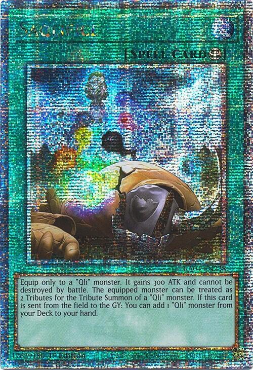 Saqlifice (Quarter Century Secret Rare) (RA04-EN238) - Yu-Gi-Oh!